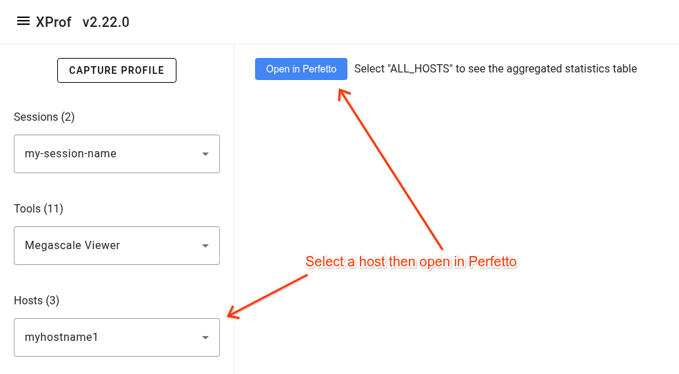 Screenshot showing drop down list and button