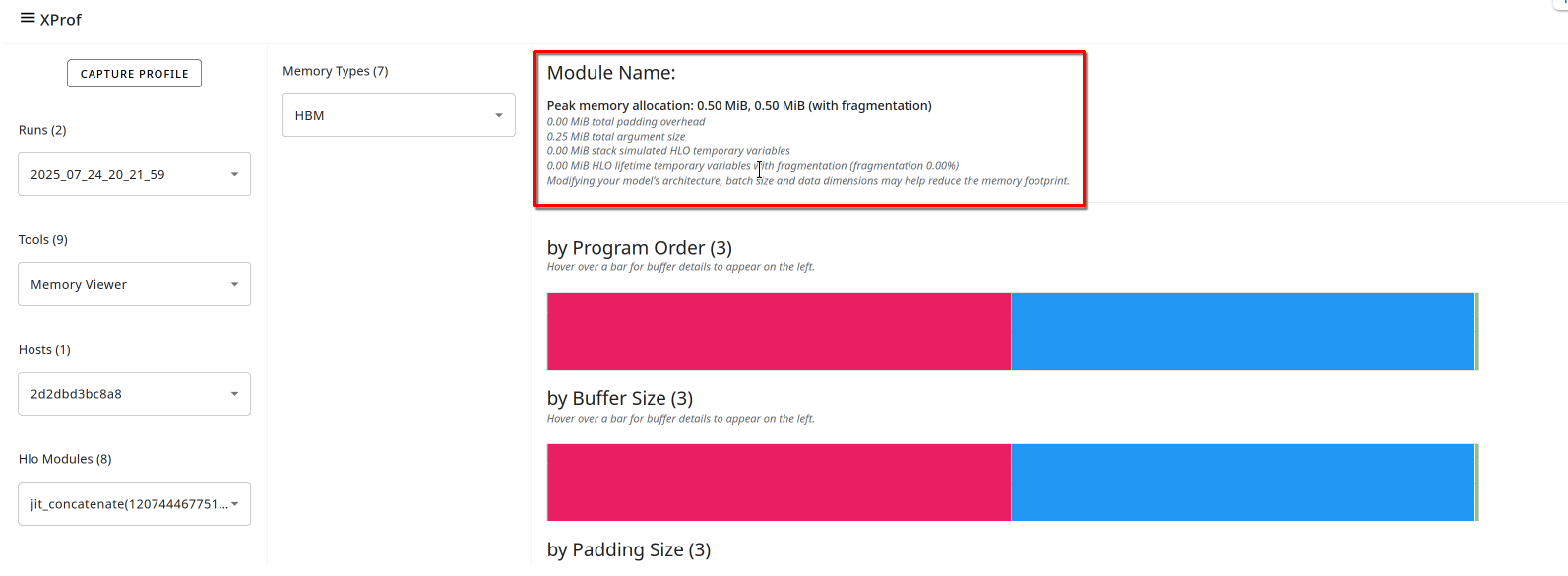 Memory Viewer Memory Text overview