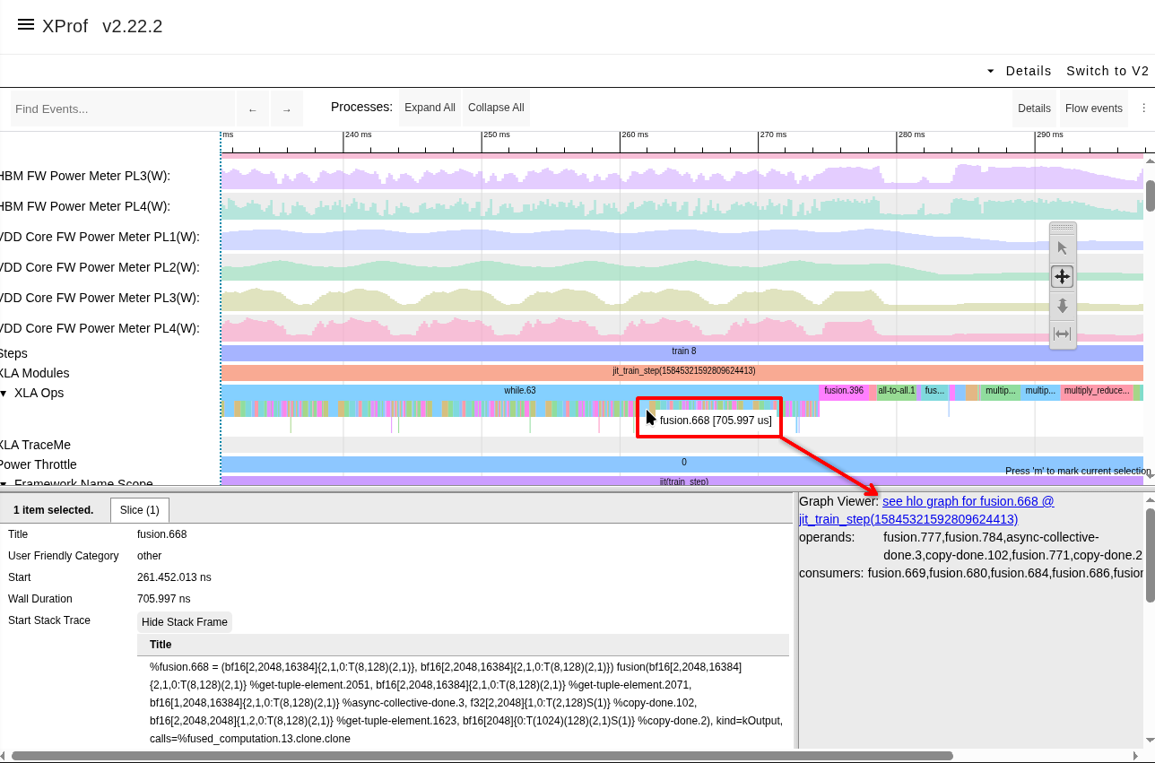 Trace Viewer to Graph Viewer